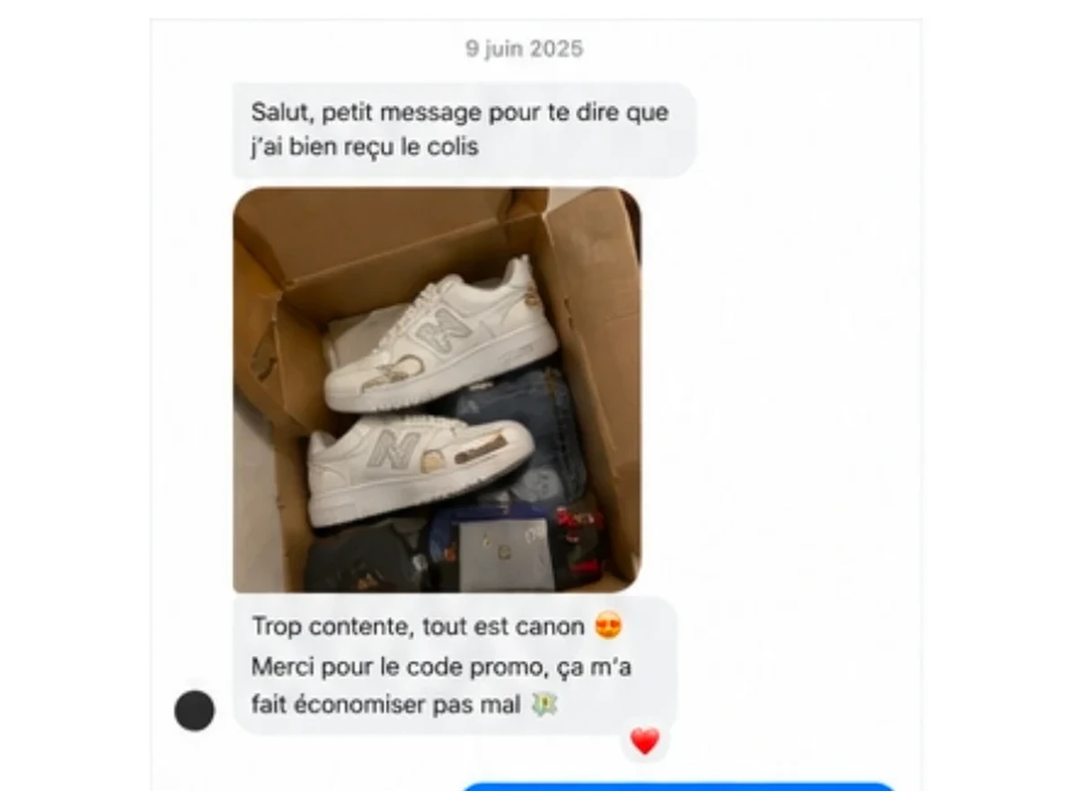 Aperçu d'un retour client 1