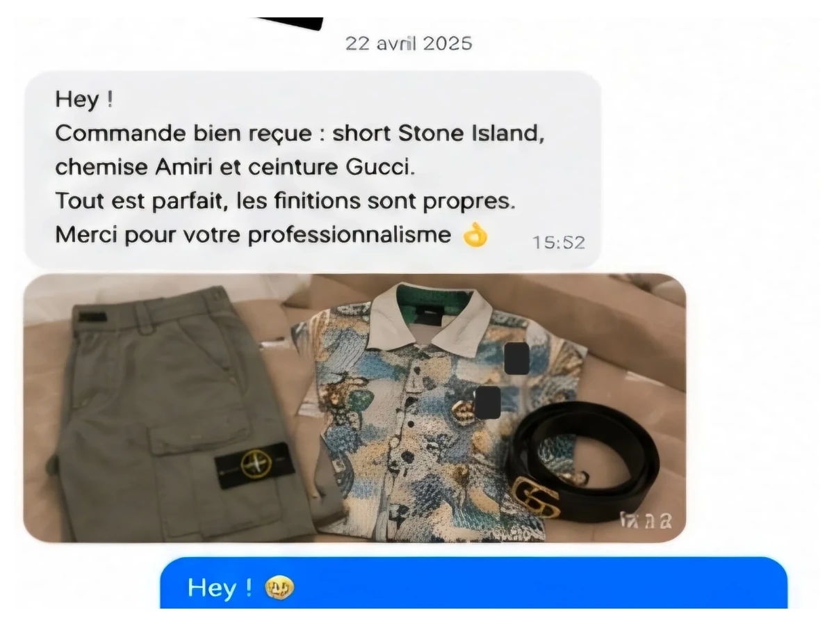 Aperçu d'un retour client 2