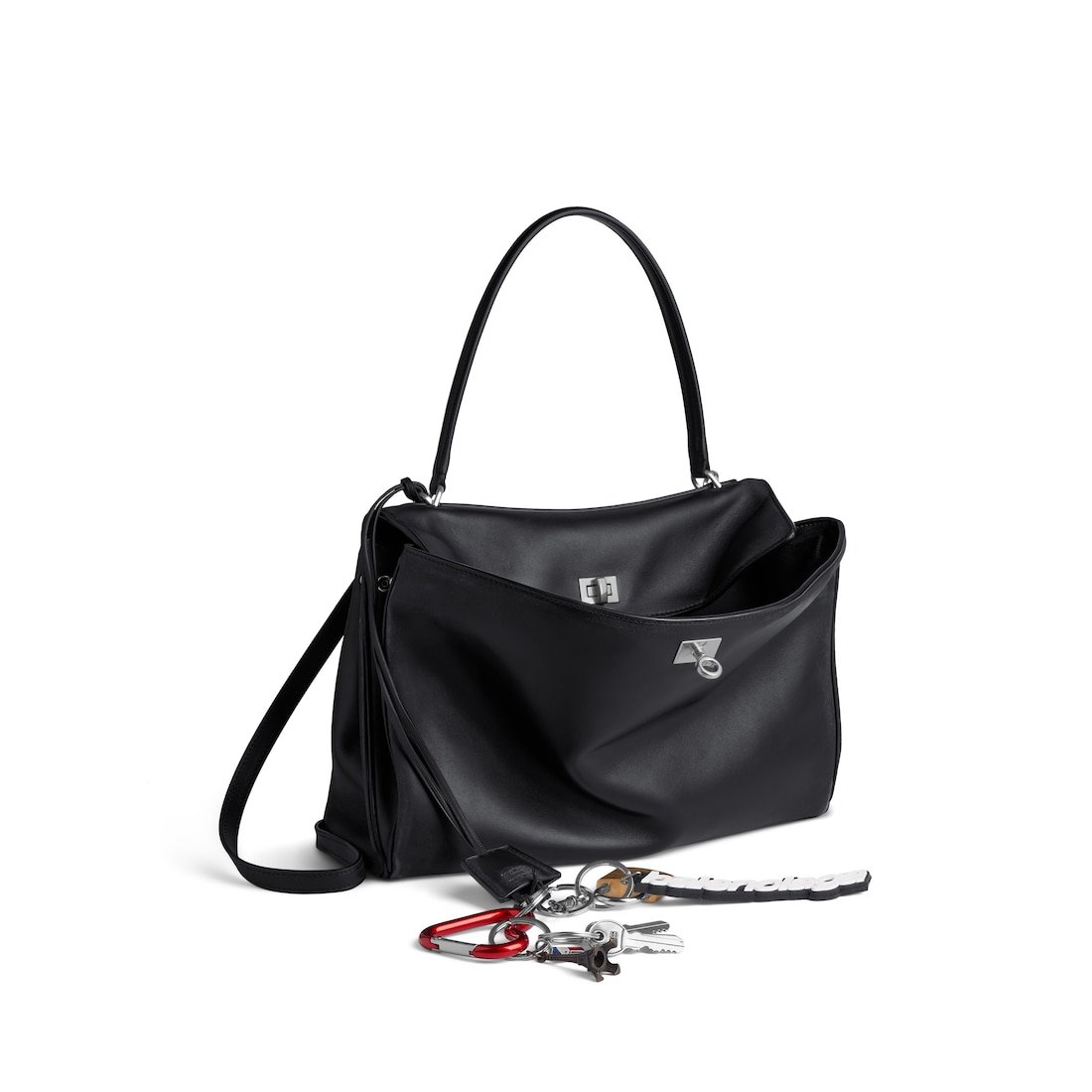 sac À main rodeo moyen avec un charm pour femme en noir