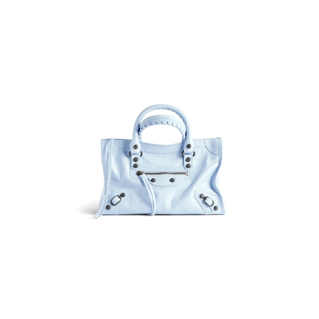 Balenciaga Sac Le City Petit en Bleu Nuage – vue 1