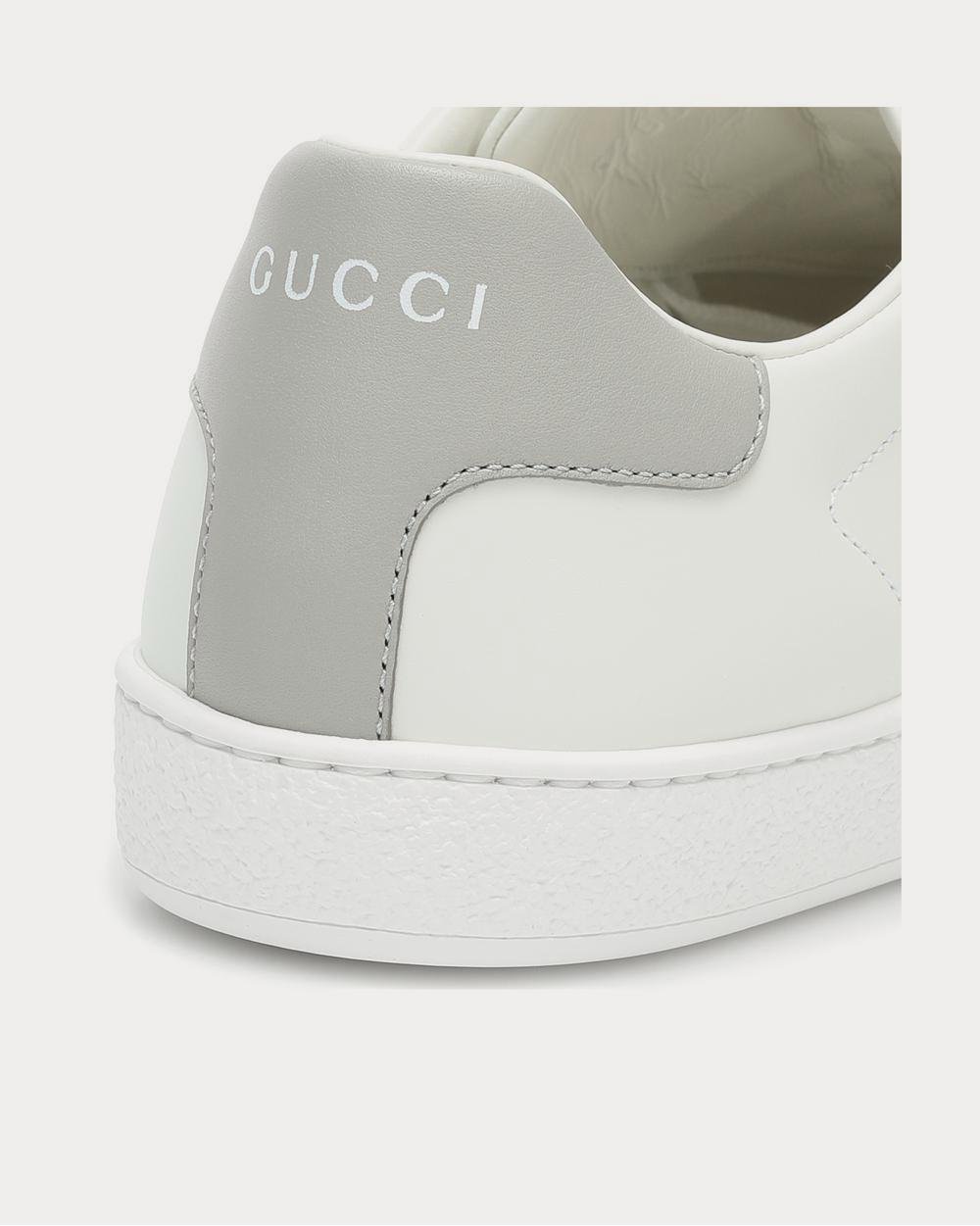 Baskets basses blanches en cuir New Ace de Gucci – Image 4