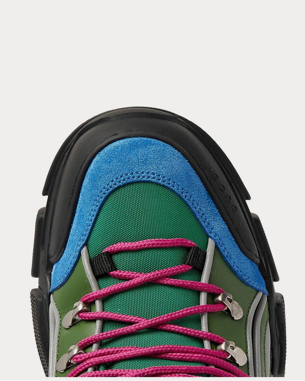Baskets basses Gucci Flashtrek en cuir, daim et mesh réfléchissants – Image 5