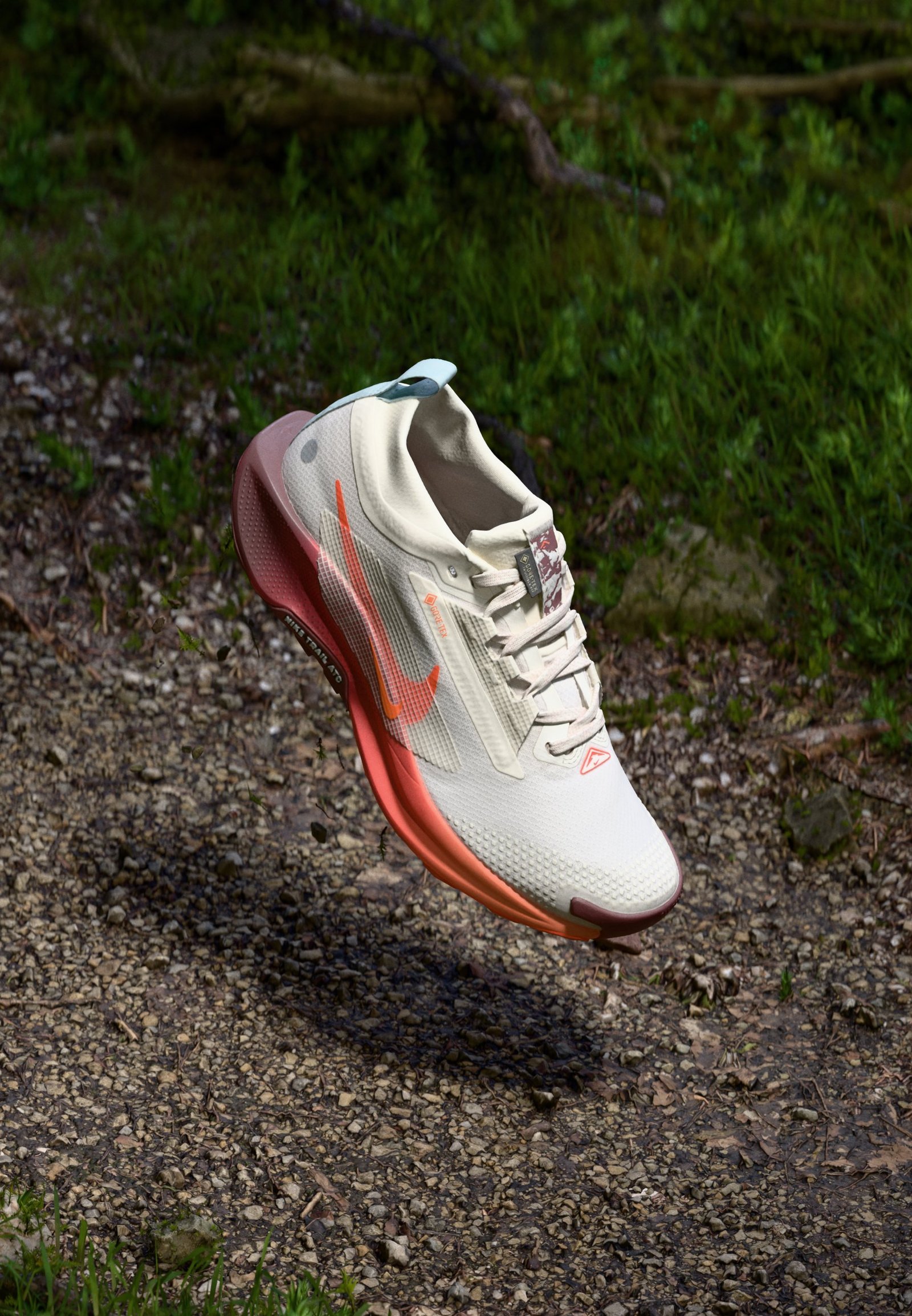 PEGASUS TRAIL 5 - Chaussures de running - sail/hyper crimson/glacier blue/dark team red/silt red