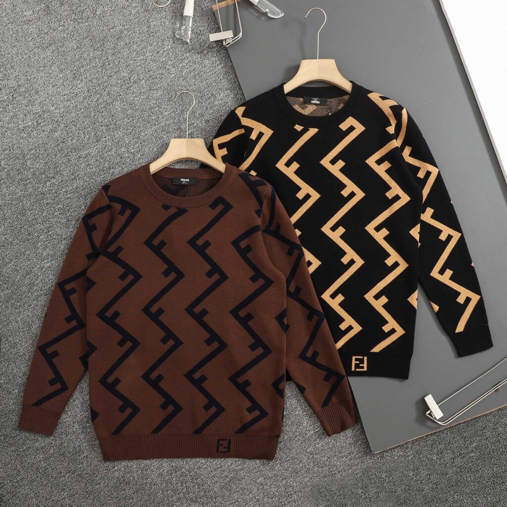 Pull en laine motif FF - Fendi