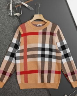 Pull Burberry Homme – Motif Check Iconique