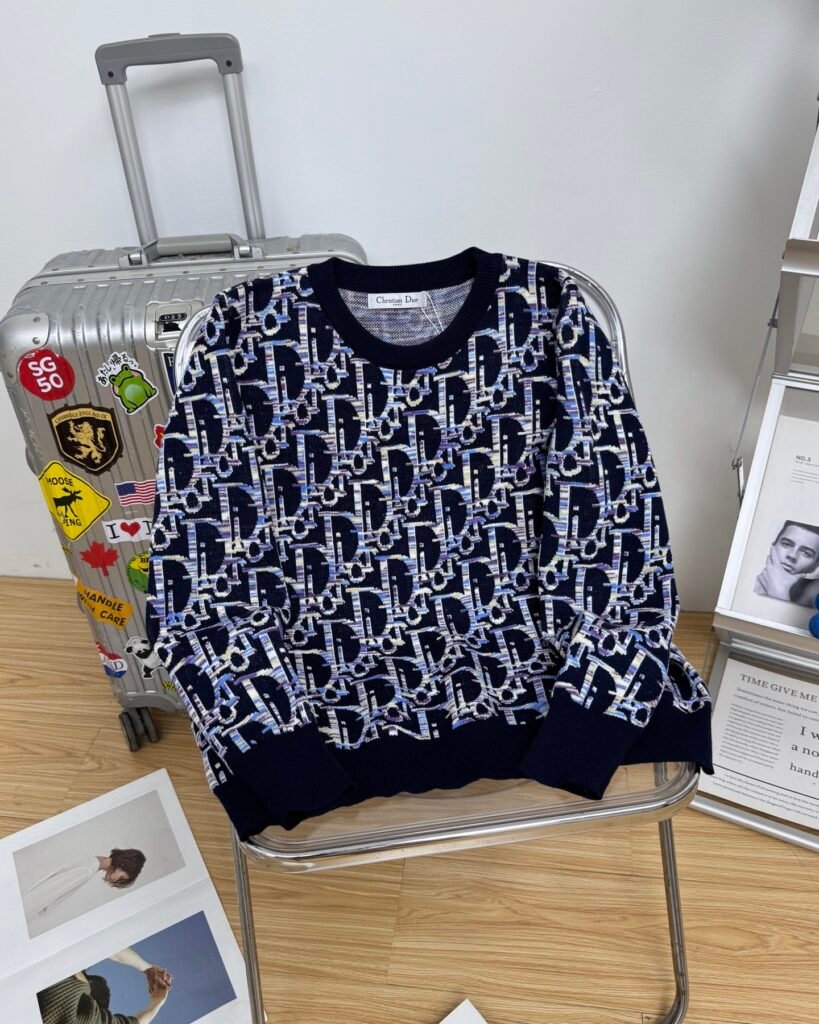 Pull Dior Homme – Monogram Bleu Marine