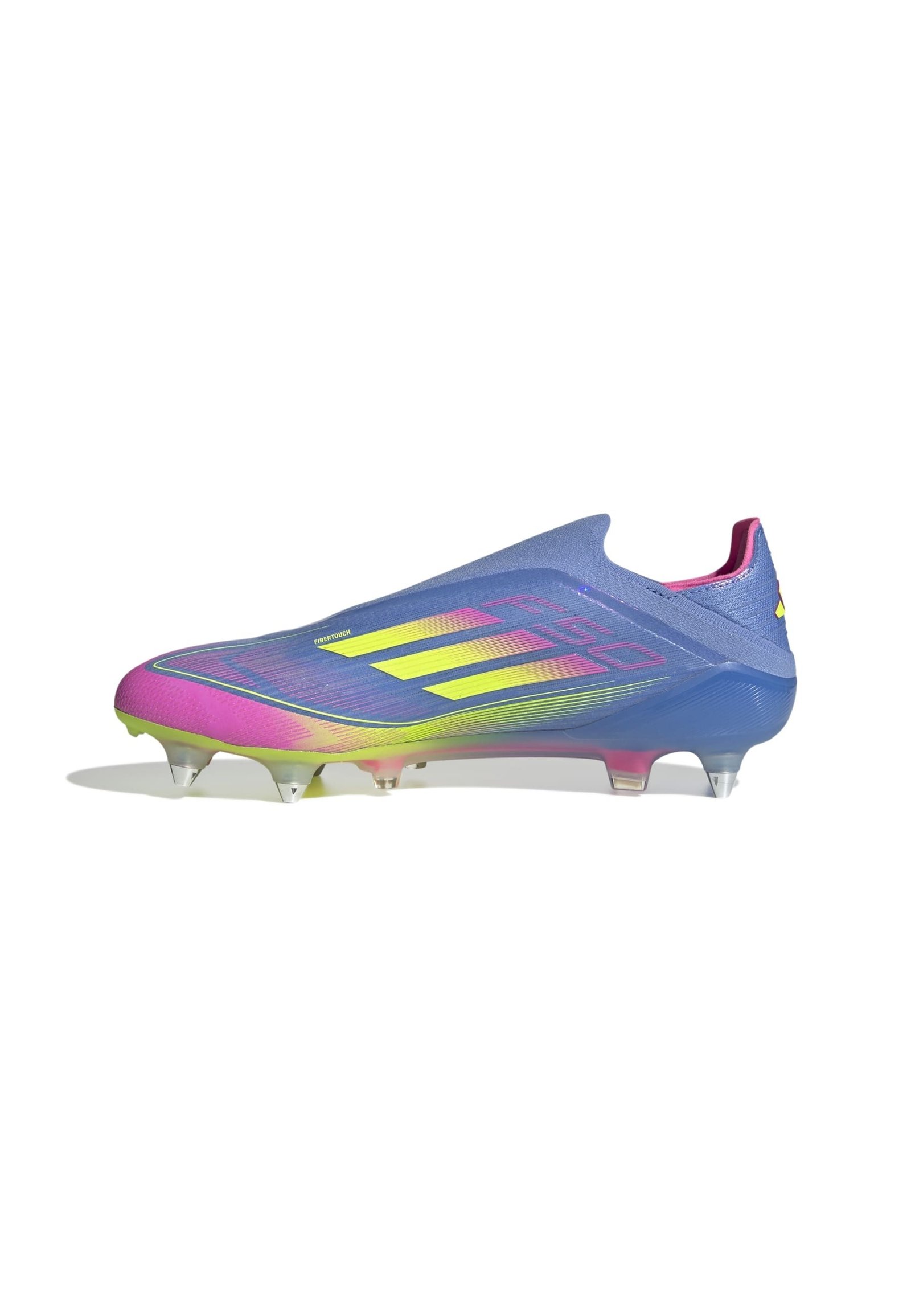 F50 ELITE LACELESS SOFT GROUND - Chaussures de football pour terrain sec - blue fusion lucid lemon lucid pink - blue fusion lucid lemon lucid pink