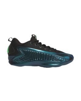 ANTHONY EDWARDS 1 LOW - Chaussures de basket - arctic night core black screaming green - arctic night core black screaming green