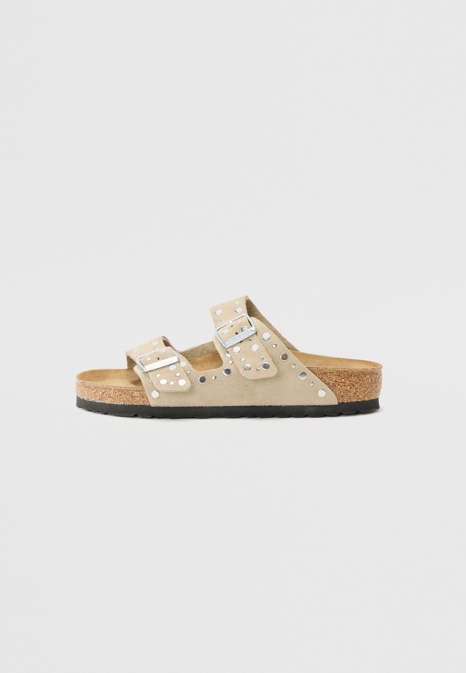 ARIZONA RIVET LEVE NARROW - Sandales - taupe - taupe