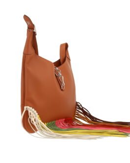 Sac à main Hermès Trim Anate en cuir Swift gold et cuir multicolore