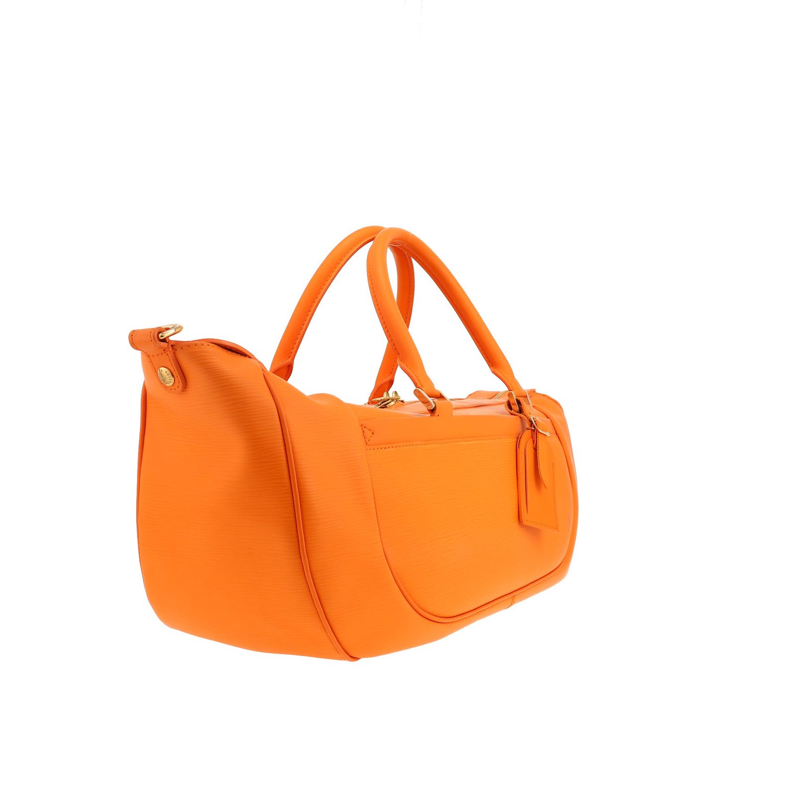 Sac de sport Louis Vuitton en cuir épi orange – Image 2