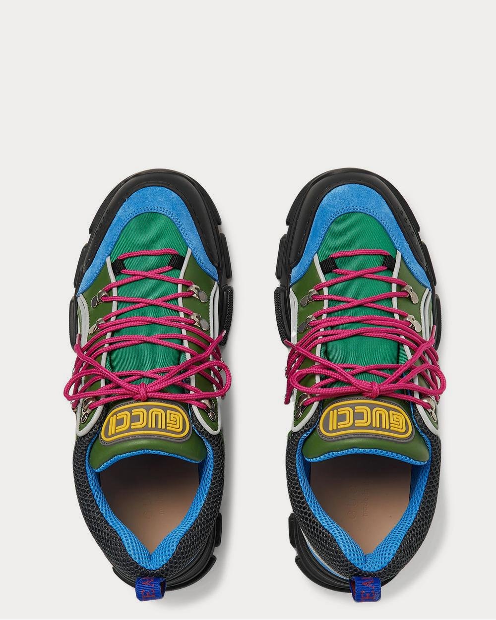 Baskets basses Gucci Flashtrek en cuir, daim et mesh réfléchissants – Image 6