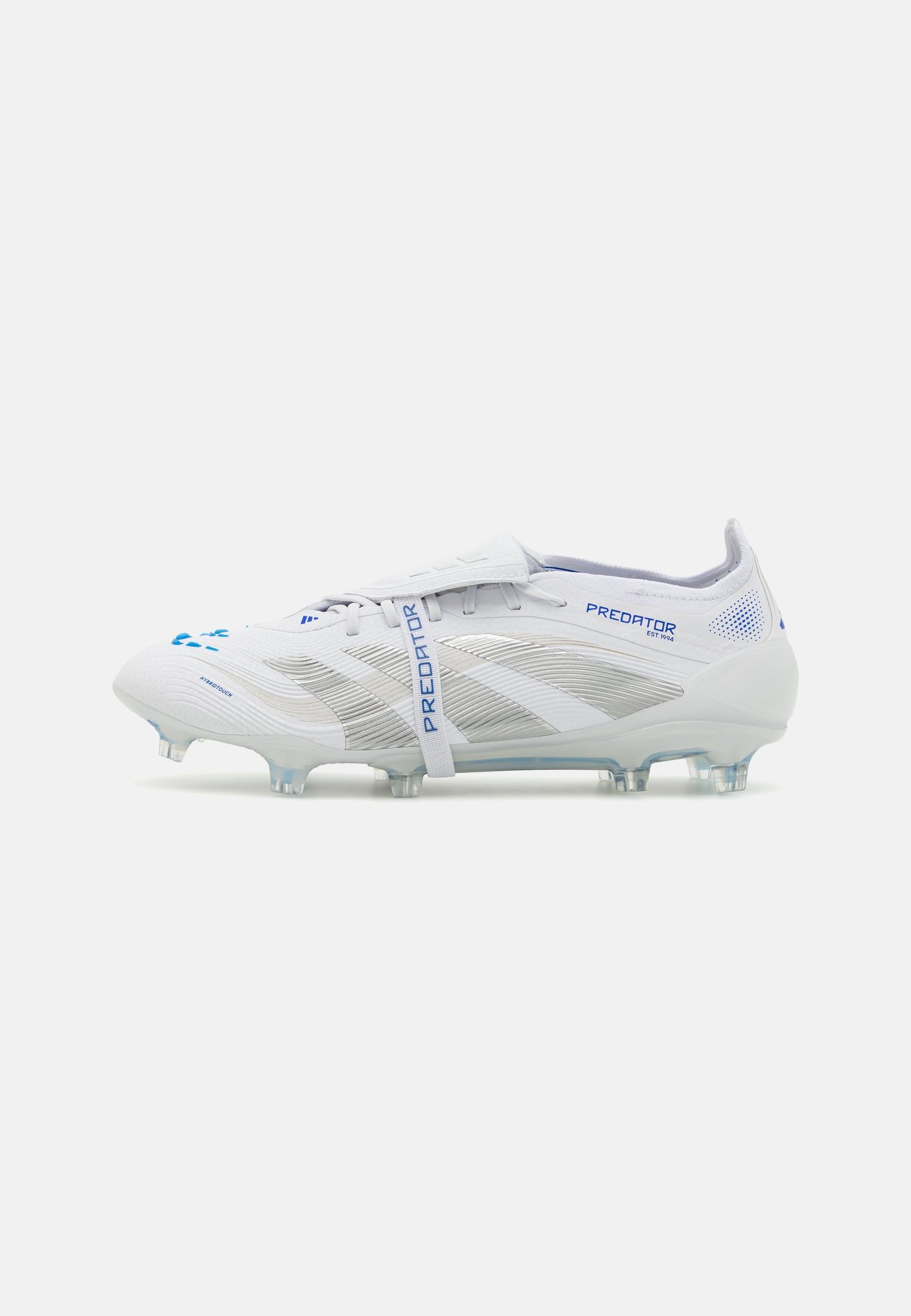 PREDATOR ELITE FOLD-OVER TONGUE FIRM GROUND - Chaussures de football pour terrain sec - cloud white/silver metallic/bright royal