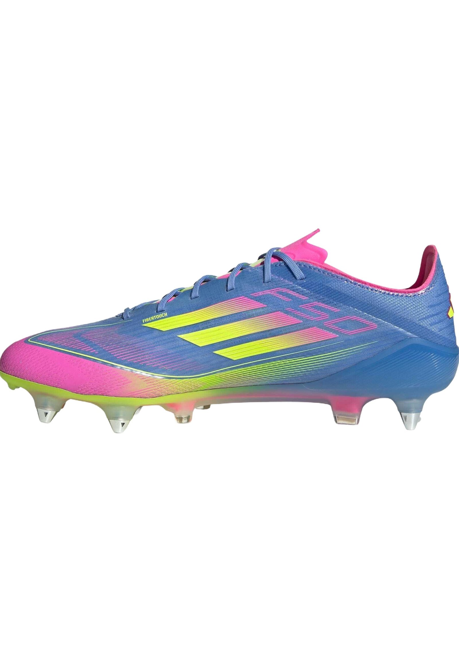 F50 ELITE SOFT GROUND - Chaussures de football pour terrain gras - blue fusion   lucid lemon   lucid pink - blue fusion   lucid lemon   lucid pink