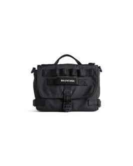 Balenciaga Sac Messenger Army Petit pour Homme en Noir