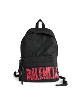Balenciaga Sac À Dos Tape Type en Noir/rouge