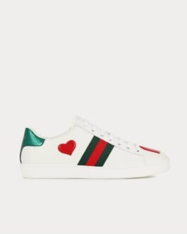 Baskets basses Gucci Ace en cuir blanc