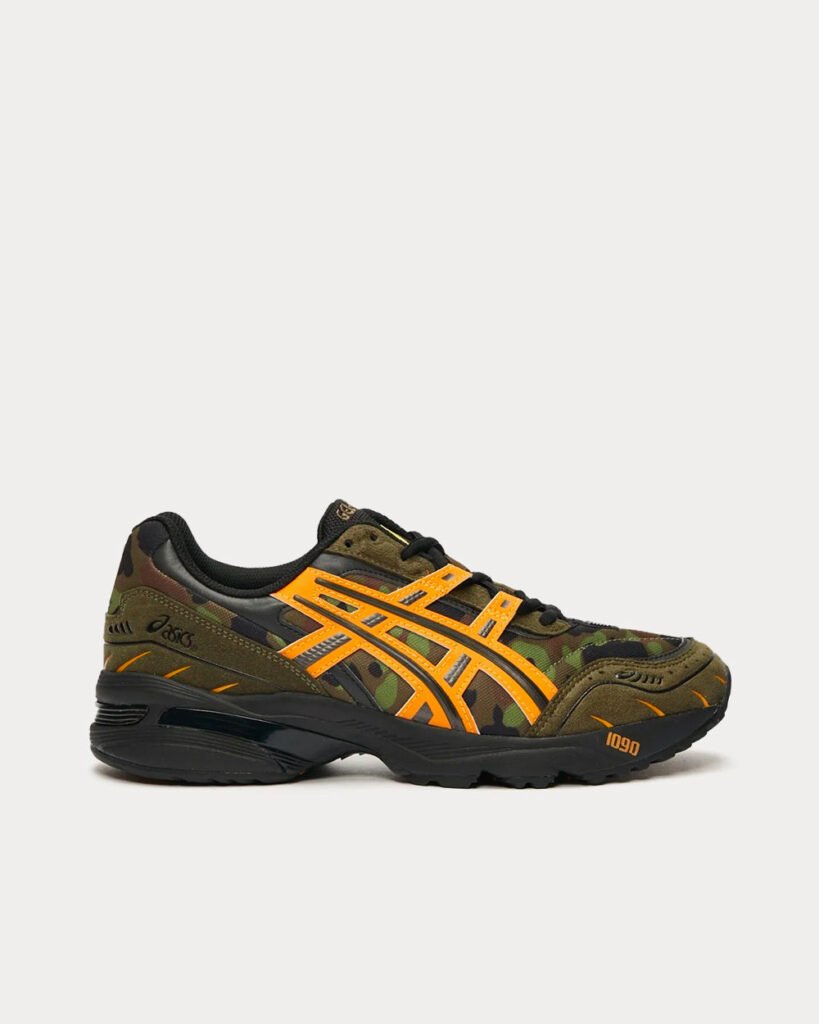 AsicsGEL-1090 x Bape Aloe / Bengal Orange Sneakers basses