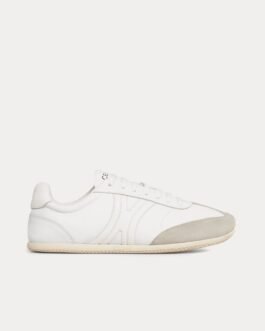 Baskets basses Celine Jogger avec signature Triomphe blanc optique / gris