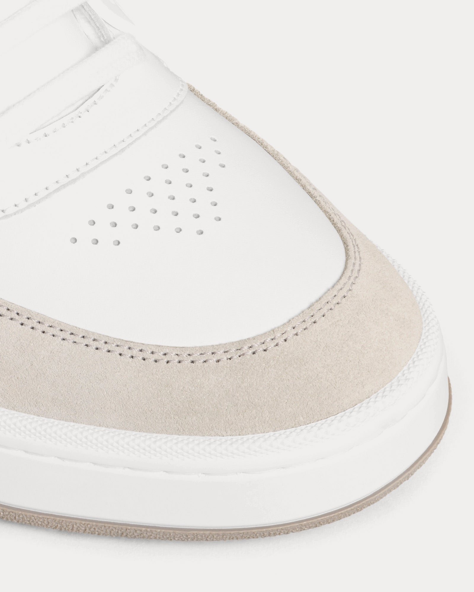 Baskets basses Céline CT-07 en cuir de veau gris/blanc optique/vert – Image 4