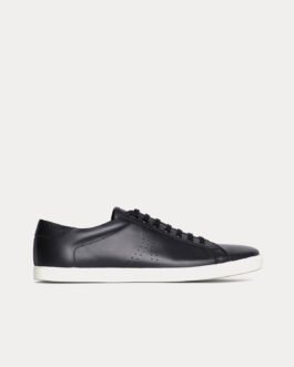 Baskets basses noires en cuir de veau Celine Triomphe