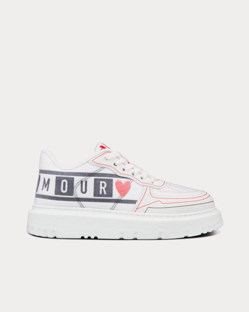 Baskets basses Dior Dioramour Dior Addict blanches