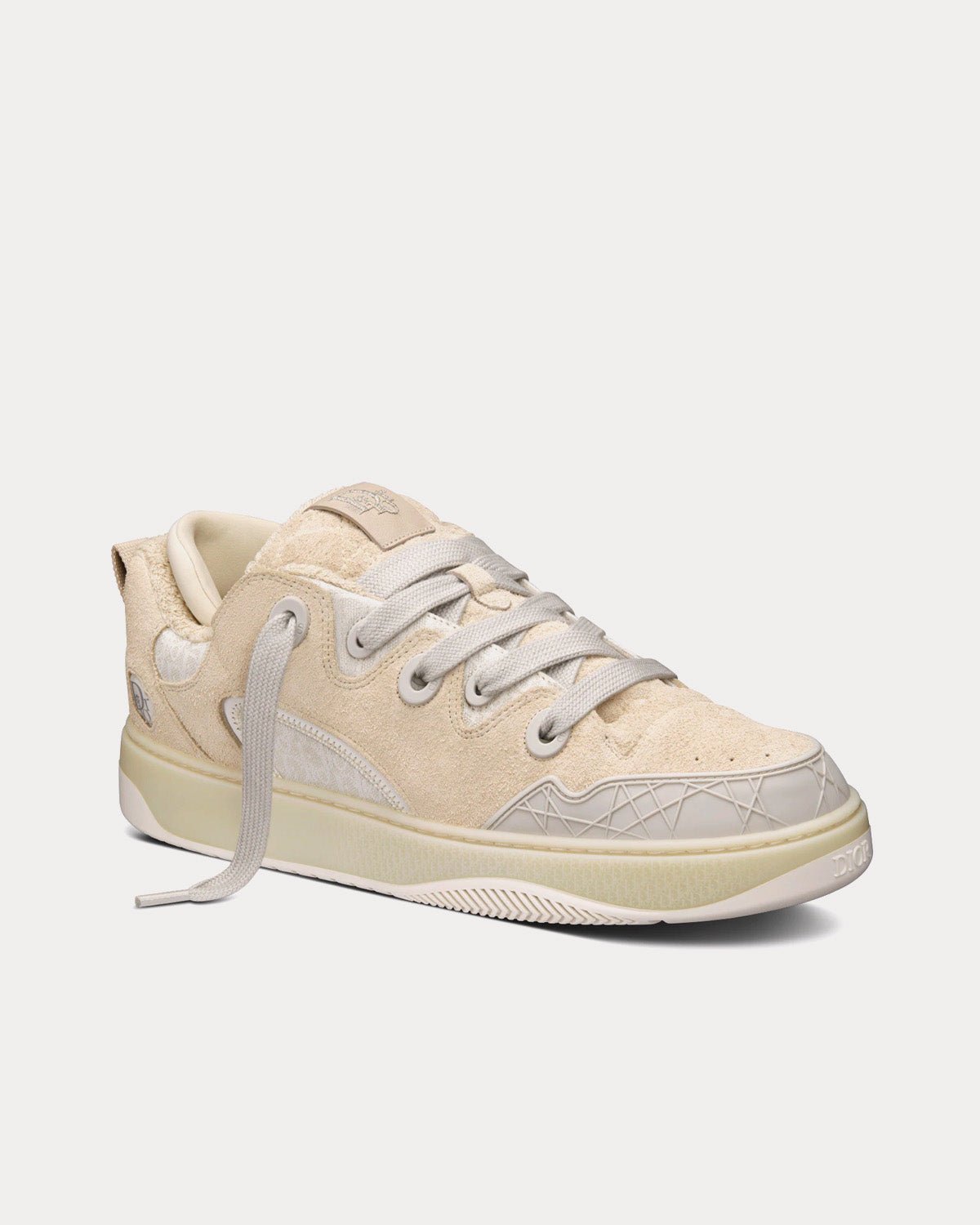 Baskets basses Dior x ERL B9S Skater édition limitée et numérotée en daim lilas et jacquard Dior Oblique – Image 3