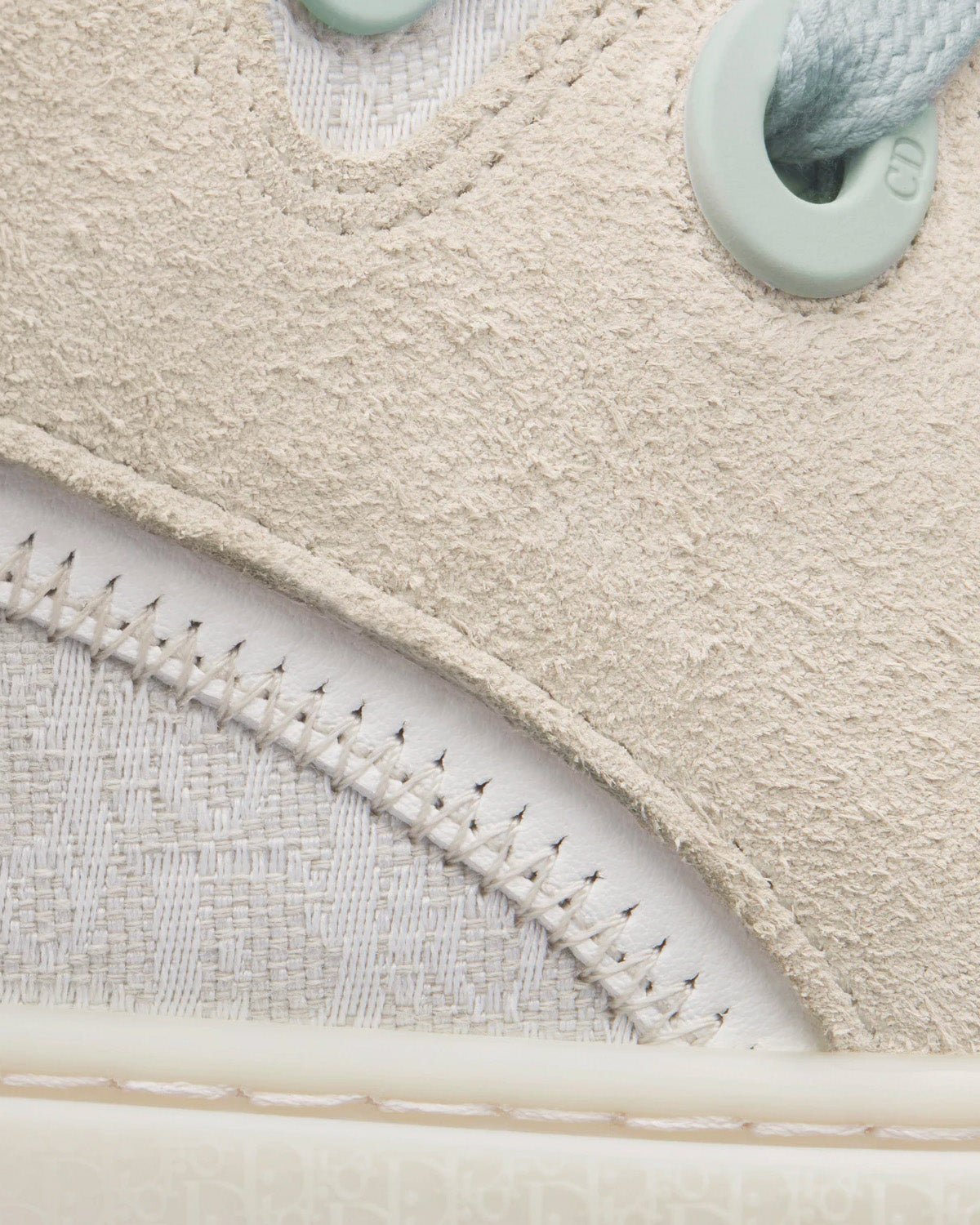 Baskets basses Dior x ERL B9S Skater édition limitée et numérotée en daim lilas et jacquard Dior Oblique – Image 6