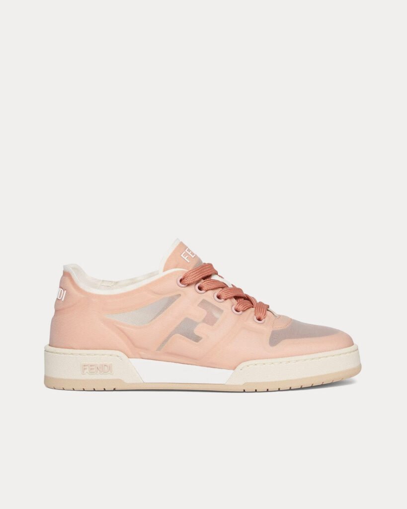 Baskets basses Fendi Match Mesh roses