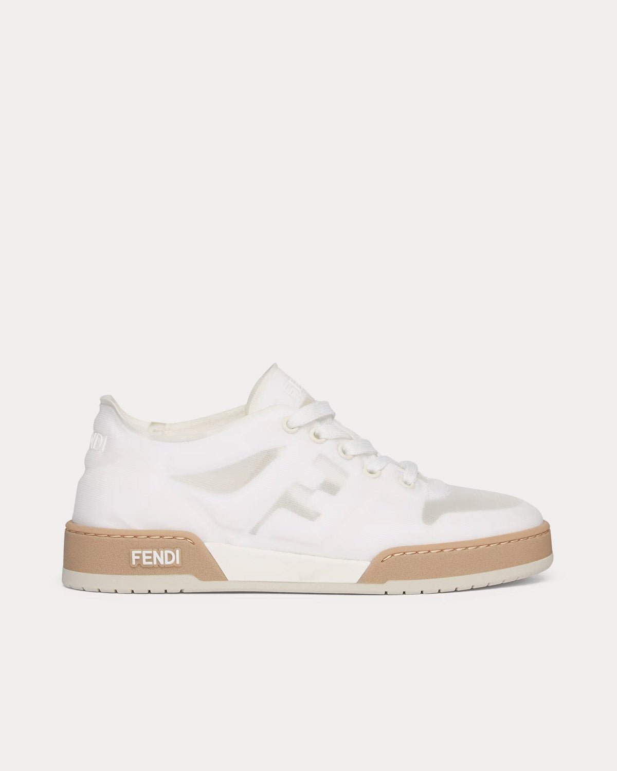 Baskets basses Fendi Match Mesh blanches