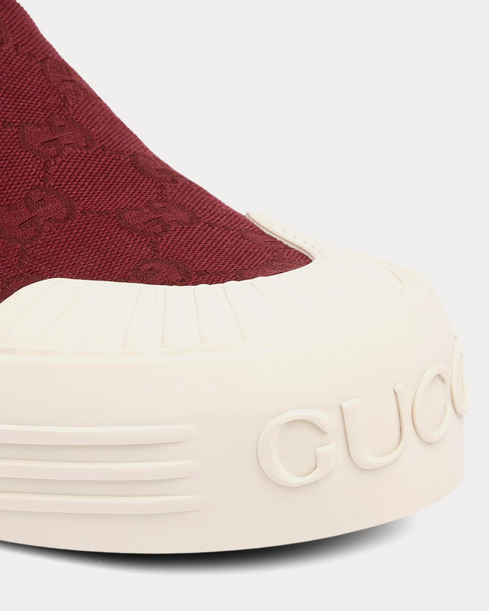 Baskets à enfiler rouges en toile Gucci GG Rosso Ancora – Image 5