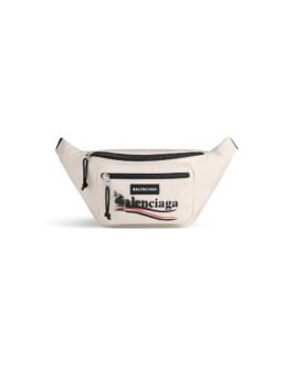 Balenciaga Sac Ceinture Explorer pour Homme en Beige Clair