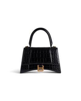 Balenciaga Sac À Main Hourglass Petit en Noir – Réf. BPC-84982
