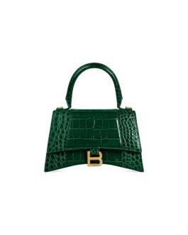Balenciaga Sac À Main Hourglass Petit en Vert