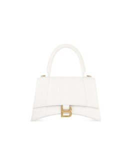Balenciaga Sac À Main Hourglass Petit en Blanc