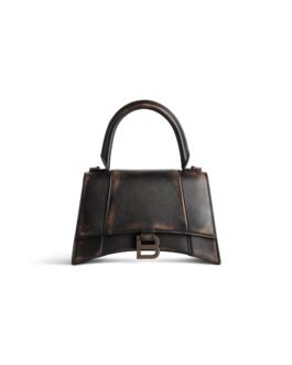 Balenciaga Sac À Main Hourglass Petit en Marron