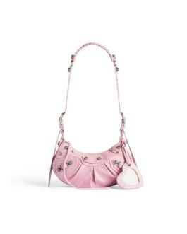 Balenciaga Sac Porté Épaule Le Cagole Xs en Rose Clair