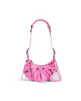 Balenciaga Sac Porté Épaule Le Cagole Xs en Rose Brillant
