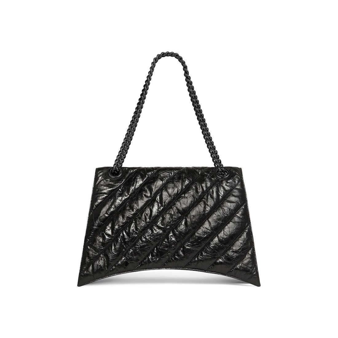 Balenciaga Sac Avec Chaîne Crush Grand pour Femme en Noir