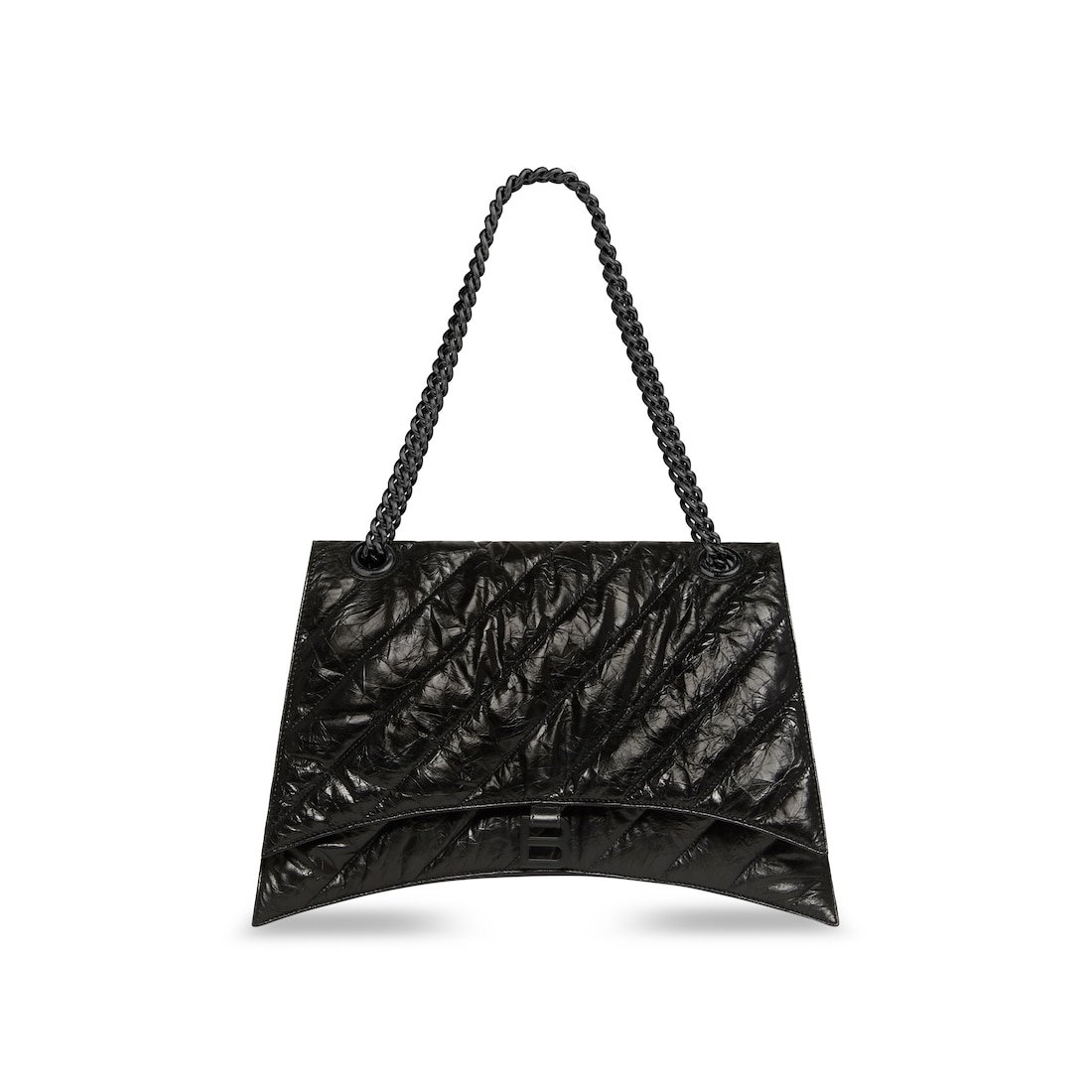 Balenciaga Sac Avec Chaîne Crush Grand pour Femme en Noir