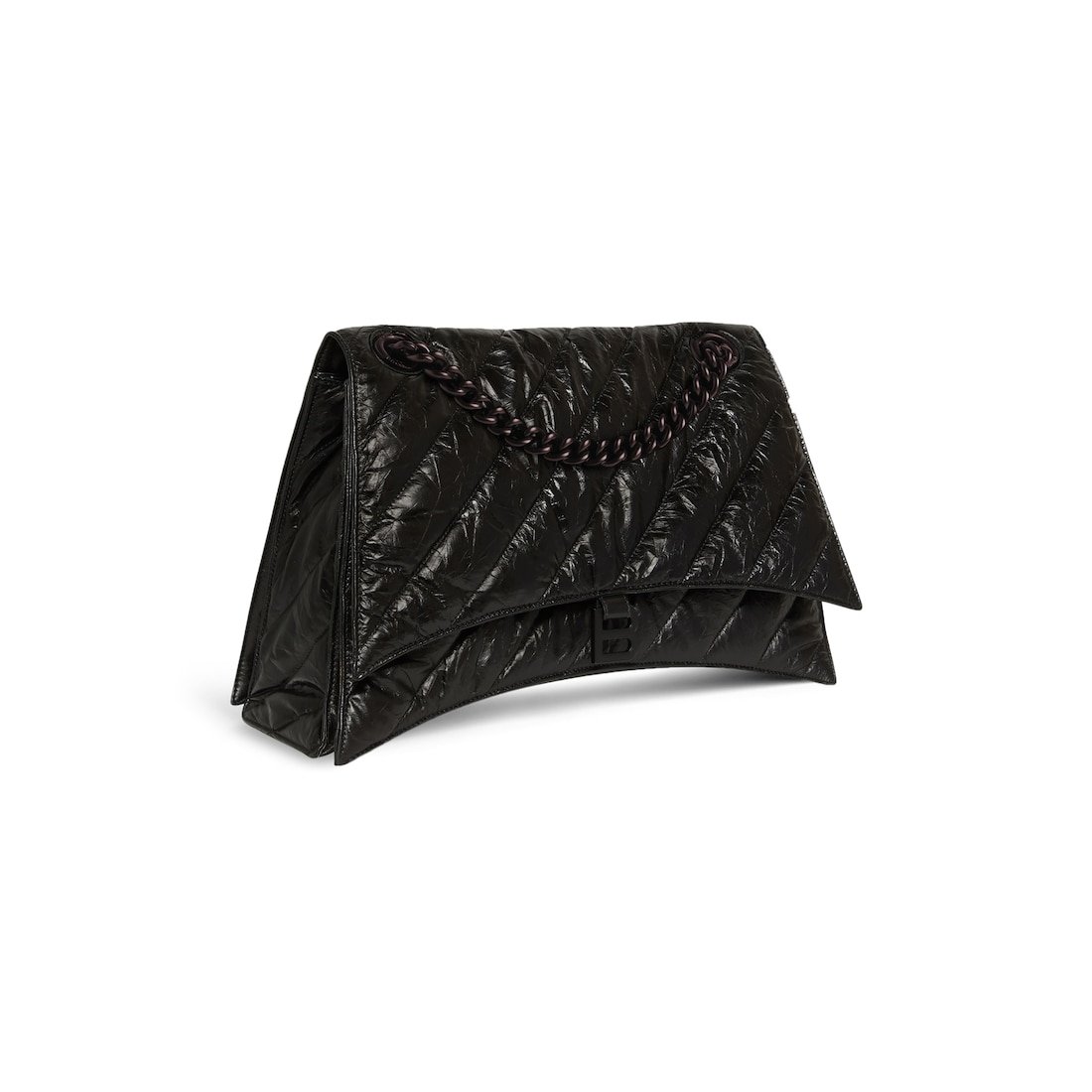 Balenciaga Sac Avec Chaîne Crush Grand pour Femme en Noir