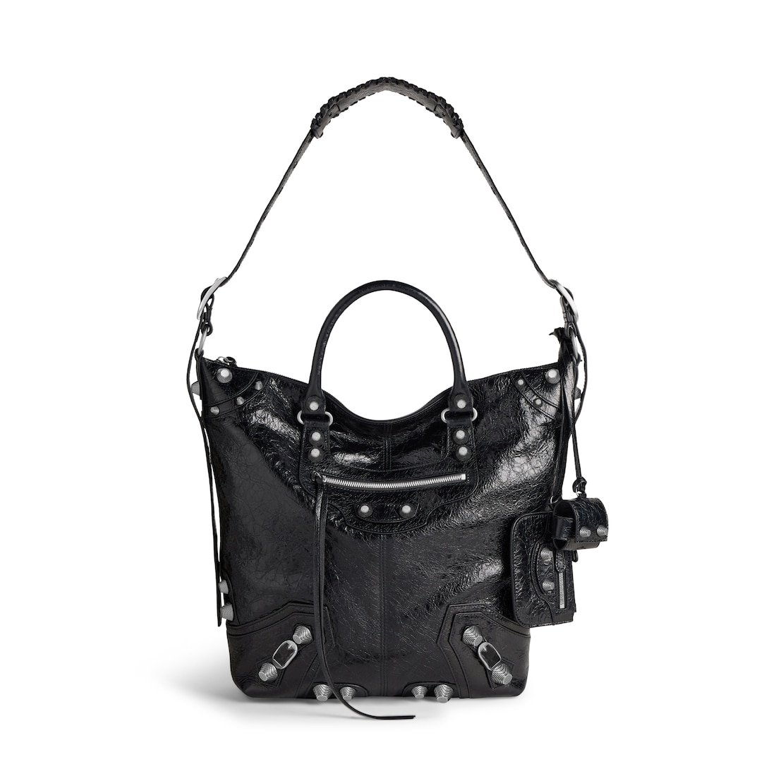 Balenciaga Sac Cabas Le Cagole Moyen pour Homme en Noir