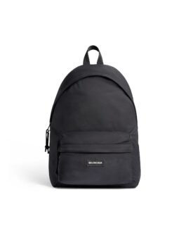 Balenciaga Sac À Dos Réversible Explorer pour Homme en Noir/beige