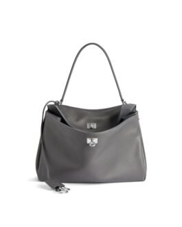 Balenciaga Sac À Main Rodeo Moyen en Gris