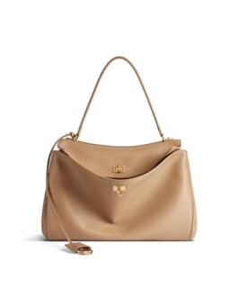 Balenciaga Sac À Main Rodeo Moyen en Latte