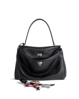 Balenciaga Sac À Main Rodeo Moyen Avec Un Charm en Noir