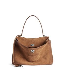 Balenciaga Sac À Main Rodeo Moyen en Camel