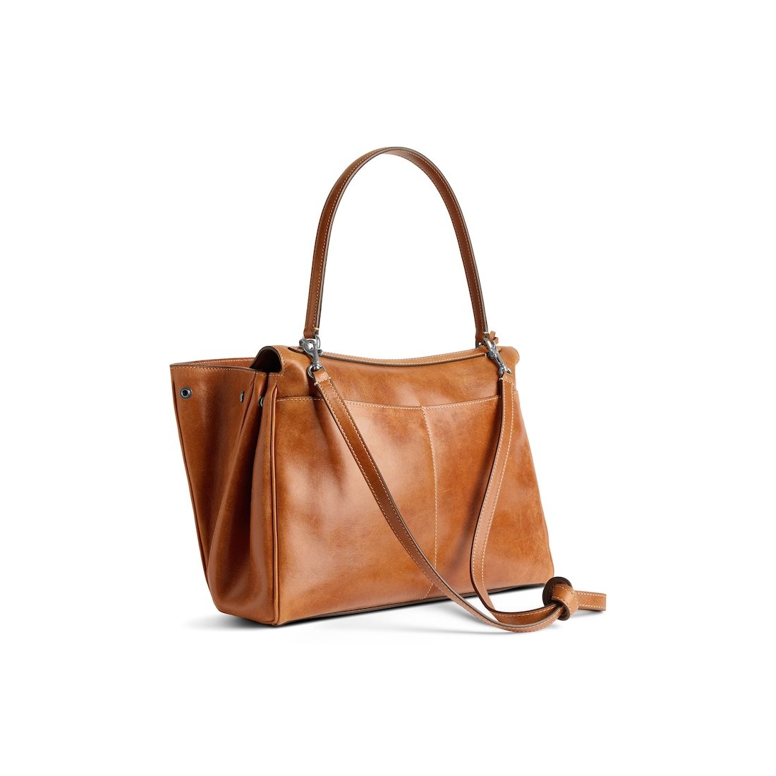 Balenciaga Sac À Main Rodeo Moyen pour Femme en Beige Cowboy