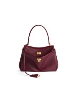 Balenciaga Sac À Main Rodeo Petit pour Femme en Bordeaux Foncé