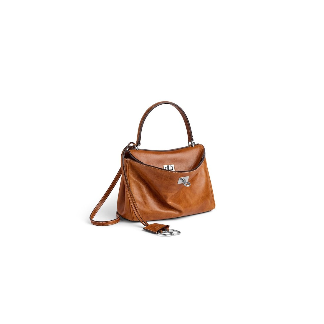 Balenciaga Sac À Main Rodeo Mini pour Femme en Beige Cowboy